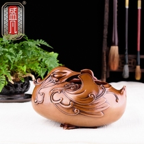 Sheng Fan Red Copper Pen Wash Brush Special Water Duck Creative Pen Wash Large Number Business Courtesy Book House Decoration Furnishing