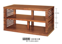 Jazz rack solid wood audio furniture rack Japanese double three-layer RSS3 speaker cabinet power amplifier rack hifi equipment frame
