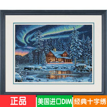 Book American imported DIM cross stitch kit 35212 thread embroidery full embroidery winter landscape embroidery living room study