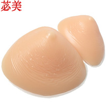 beauty silicone fake breast CD cross-dress breast fake mother fake breast triangle breast breast pad to send bra
