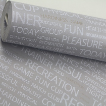 Simple modern gray English alphabet wallpaper Coffee room clothing store living room TV background wall full of wallpaper