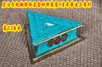 Vajra base Nepal pure copper turquoise Vajra base Vajra prong base quilt base demon pestle base