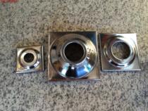 304 stainless steel ball seat Inner round outer square ball seat Round ball square base Square tube decorative cover square ball bracket