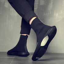 Elastic socks shoes high-top autumn tide brand mens shoes Wild tide shoes Hip-hop casual personality sports trend shoes men