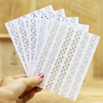 Dream collection diy manual paste album accessories diy photo fixed stickers Bronzing lace 78 corner stickers
