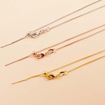 DIY accessories 925 semi-silver silicone adjustable ball with pin adjustable box chain Road link pearl accessories women