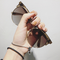 New T-character star Glasses Tea color Marine sheet Gradient Color Polarized half-frame sunglasses couple of sunglasses