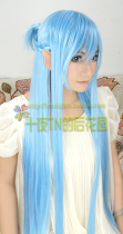 Ten Nights TN Sword God Blue Water Elf Asna COS Wig