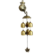 Jubao Fu bag wind bell hanging ornaments door decoration metal pure copper bell shop doorbell creative home accessories