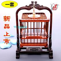 Special price mahogany grasshopper cage rack Red sandalwood grasshopper cage red acid branch bird cage accessories small set promotion