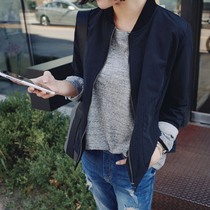 U Home thin baseball uniform women autumn 2021 New Korean version of Wild loose small coat womens short casual coat