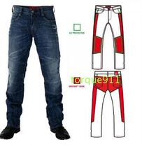 French Esquad Triptor motorcycle anti-fall anti-scald jeans