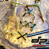 Billiards supplies accessories pool club head black eight copper overhead low bracket head Cross Fork snooker frame Rod