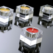 Factory direct crystal candlestick European aromatherapy candle holder ornaments home crystal small candlestick KTV hotel bar