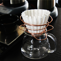 Spot copper portable hand-brewed coffee filter Cup travel office V60 hand-punched filter Cup creative filter Cup