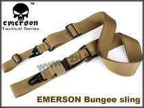 (Xi Ge Shop)Outdoor multi-function strap Nylon three-point elastic belt Task rope Tactical safety hanging strap