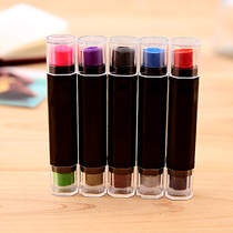 diy photo album accessories Korean ink pad printing table two-color ink pen Super Color Display