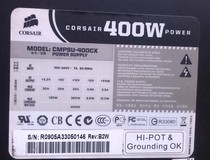 Original Mounted Dismantling Machine Pirate Ship CMPSU-400CX rated 400w 100-240V wide mute power supply