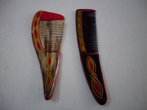 Sichuan Liangshan Yi Lacquerware Niu Jiao comb Folk crafts Traditional handmade Wen play