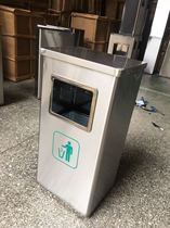 ABC square stainless steel trash can bank trash can custom Bank trash cans