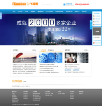 e09 Blue technology enterprise website template IT company website template promotional version