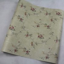 Retro American pastoral rattan flower wallpaper Home decoration living room dining room wallpaper full shop background wall special price