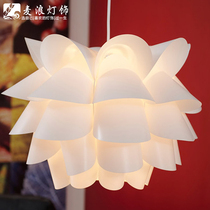 Creative Personality Dining Chandelier Modern Simplicity White Lotus Decoration Art Balcony Aisle Xuan Guan PVC Splicing Light