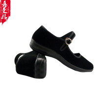 Old Beijing cloth shoes Womens single shoes Flat soft sole black cloth shoes Flat heel hotel shoes Work shoes Dance shoes Mom shoes