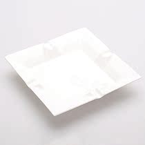 Generous Smoke Cylinder 8 Inch Ash Tray Pure White Bone Porcelain Ashtrays Hotel Hall Furnishing Living-room