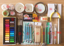 Soft pottery multi-meat beginner tool set OB11 baby head human face Doll Doll Doll model hand DIY making