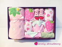 Baby gift box newborn cotton clothing supplies newborn baby Princess Fan Ha suit full moon gift bag