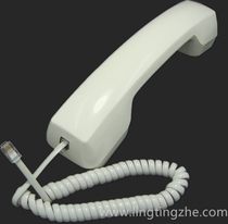 General telephone microphone handle with curve configuration machinephone receiver phone handle