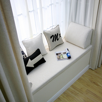 Custom-made linen thickened deck tatami sponge sofa mat Simple modern bedroom bay window mat window sill mat
