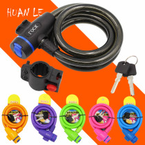 Bicycle lock mountain bike anti-theft lock dead flying steel cable lock battery electric bicycle wire lock code lock Universal