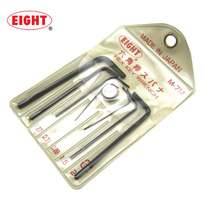 Japanese Bailey EIGHT M-7M black flat head Allen wrench 0 71-3mm hex key