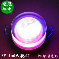 LED crystal light TV background wall decoration LED spot light Ceiling light Downlight Full set of acrylic ceiling light