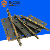 European-style bronze crown head 2 inch 1 5MM furniture small hinge bathroom cabinet door hinge antique copper hinge