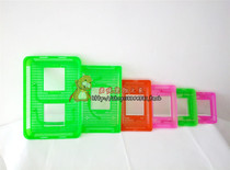 Small and medium-sized portable pet box turtle tank transport box climbing pet feeding box plastic goldfish tank fish box