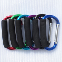 Large carabiner 136mmD type quick buckle with sponge handshake big carabiner aluminum buckle adhesive hook