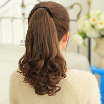 Wig Ponytail female long curly hair braids Simulation hair tied big wave wig temperament short pear flower fake ponytail