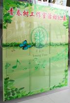 Imported acrylic single-layer card slot horizontal insert vertical insert label record card process progress publicity column