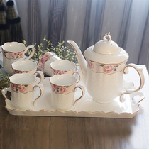 Ceramic set Tea set Water set Cold water pot Teacup Household cup set Cold water pot cup with tea tray