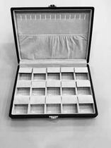 Coffee PU Leather Jewelry Box Jewelry Show Show Show Capacity Carrier Multifunctional Link Ring Ring