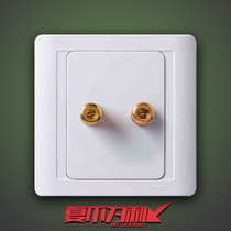 Simon switch socket audio wiring speaker audio input panel 86 type Wall Wall flagship store N55401