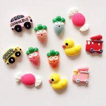 Goldfish childrens creative whiteboard stickers radish duck refrigerator stickers Cute three-dimensional cartoon iron magnet magnetic buckle adorable