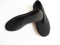 Old Beijing cloth shoes mens round mouth beef tendon bottom middle-aged health care non-slip single shoes Beef tendon wear-resistant soft-soled old man shoes