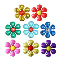 Five-petal flower six-petal floral aluminum foil balloon anagram aluminum film party birthday babys -year-old arrangement