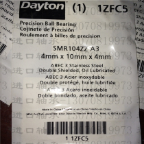 Imported DAYTON stainless steel bearing SMR104ZZ miniature bearing inner diameter 4 outer diameter 10 thickness 4mm