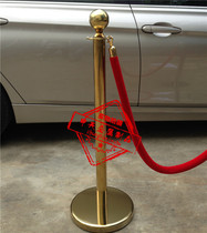 Stainless steel cordon Titanium large ball concierge rod railing seat Lanyard railing movable fence isolation belt