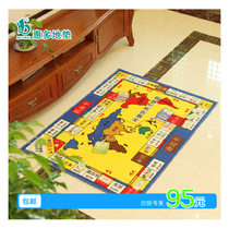 Game floor mat Monopoly game blanket super luxury around the world Monopoly carpet set puzzle